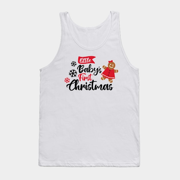 little babys first christmas - Girls Tank Top by BenHQ